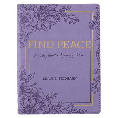 Cover for Christianart Gifts · Devotional Find Peace for Moms, 365 Daily Devotions - Faux Leather (Book) (2022)