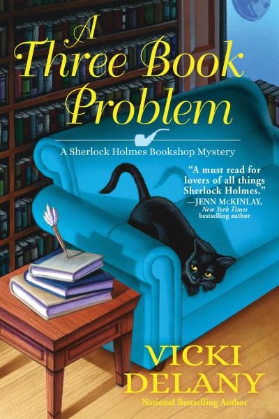 Cover for Vicki Delany · A Three Book Problem: A Sherlock Holmes Bookshop Mystery (Hardcover bog) (2022)