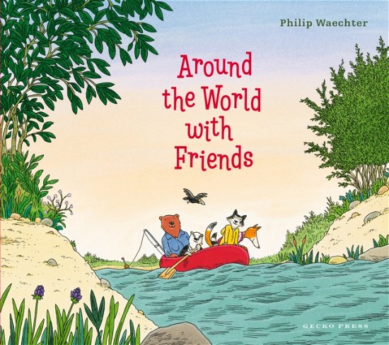Cover for Philip Waechter · Around the World with Friends (Inbunden Bok) (2024)