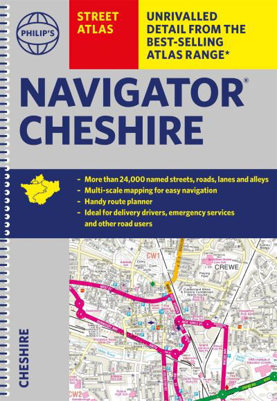 Philip's Street Atlas Navigator Cheshire - Philip's Street Atlas - Philip's Maps - Bøger - Octopus Publishing Group - 9781849075985 - 7. juli 2022