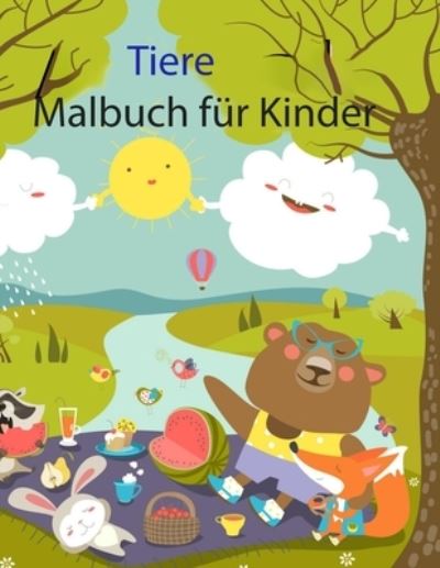 Cover for Deeasy Books · Tiere Malbuch fur Kinder (Taschenbuch) (2021)