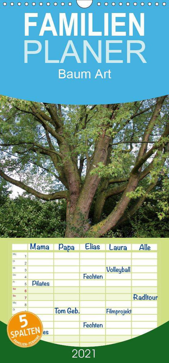 Cover for Ganz · Baum Art - Familienplaner hoch (Wa (Book)