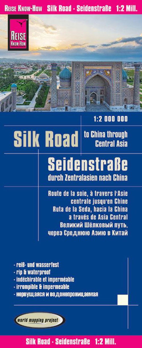 Cover for Reise Know-How · Silk Road  (1:2,000,000)- Through Central Asia to China (Map) (2017)
