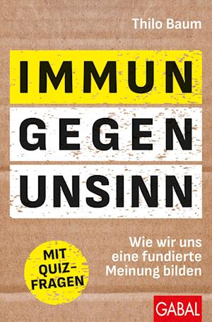 Cover for Thilo Baum · Immun gegen Unsinn (Buch) (2024)