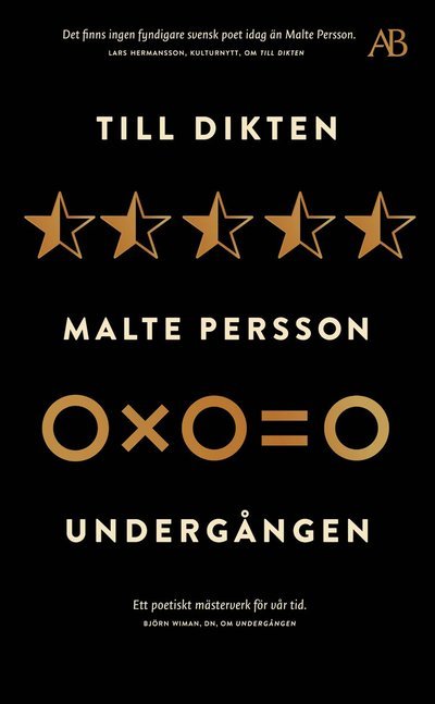 Cover for Malte Persson · Till dikten / Undergången (Pocketbok) (2022)