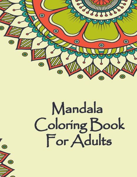 Cover for Mandala Coloring Book · Mandala Coloring Book For Adults (Taschenbuch) (2020)