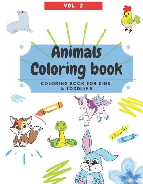 Cover for Jtb Crafts&amp;paperconcept · Animals Coloring Book - Kids and Toddler Coloring Book (Taschenbuch) (2020)