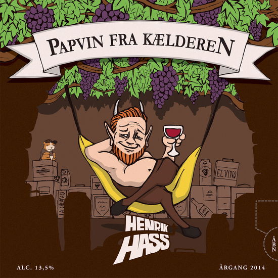 Cover for Henrik Hass · Papvin Fra Kælderen (LP) [Numbered edition] (2014)