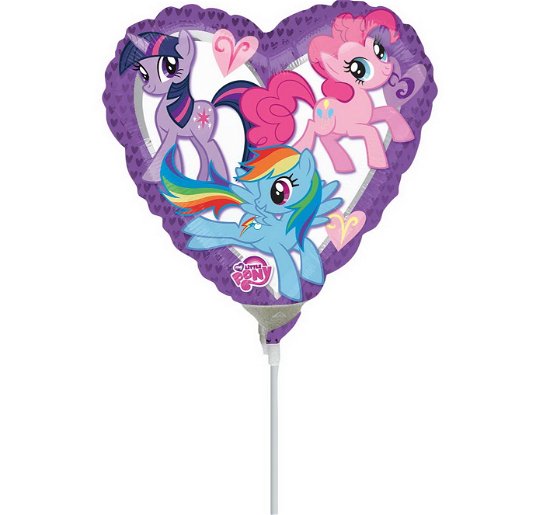 Anagram: 9'' My Little Pony Heart Foil Balloon A20 Air Fill (MERCH)