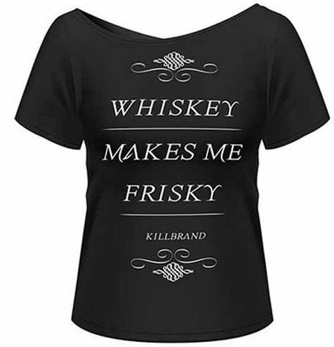 Cover for Kill Brand · Whiskey Girls Longline / Black (T-shirt) [size M] (2013)