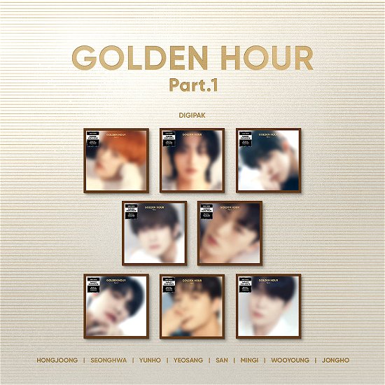Cover for ATEEZ · Golden Hour Pt.1 (CD/Merch) [Europe Hello82 Pop-Up Digipack edition] [Wooyoung Version] (2024)