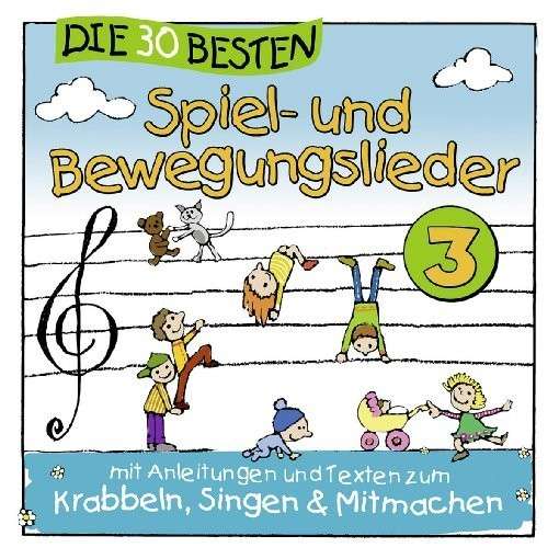 Die 30 Besten Spiel-und Bewegungslieder 3-dvd - Simone Sommerland,karsten Glück & Die Kita-frösche - Movies - SAMMEL-LABEL - 4260167470986 - April 10, 2015