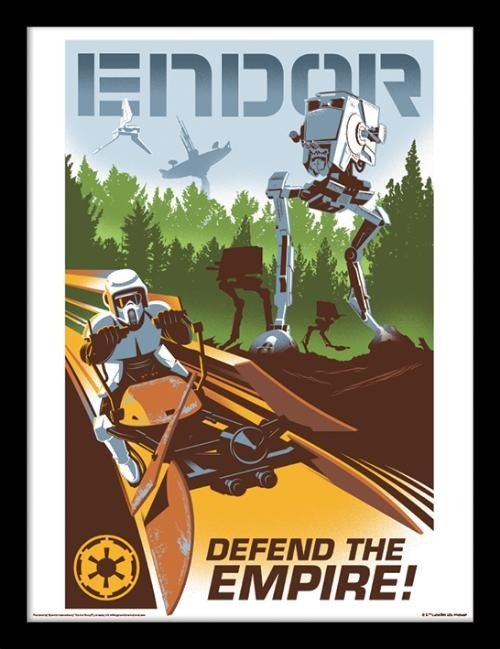 Star Wars · STAR WARS - Endor - Collector Print 30x40cm (Toys)