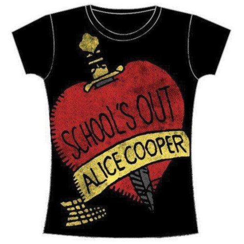 Cover for Alice Cooper · Alice Cooper Ladies T-Shirt: School's Out (Skinny Fit) (T-shirt) [size L] [Black - Ladies edition]