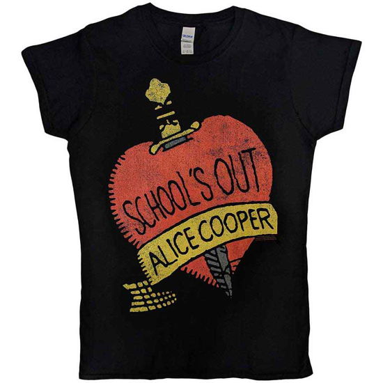 Cover for Alice Cooper · Alice Cooper Ladies T-Shirt: School's Out (Skinny Fit) (T-shirt) [size L] [Black - Ladies edition]