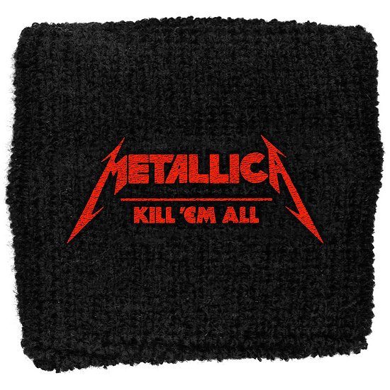 Metallica Embroidered Wristband: Kick 'Em All (Loose) - Metallica - Produtos -  - 5055339782986 - 