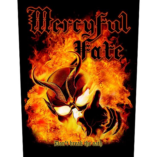 Cover for Mercyful Fate · Mercyful Fate Back Patch: Don't Break The Oath (MERCH) [Black edition] (2019)