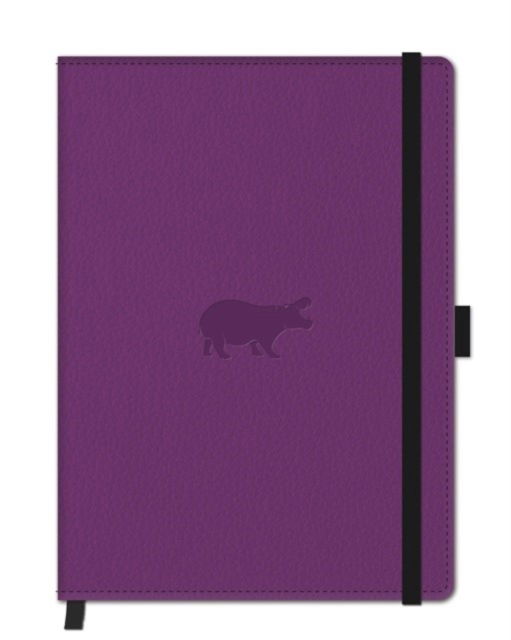 A5 Purple Hippo Nbook Plain (Stationery) (2024)