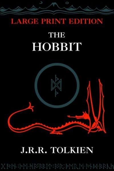 Cover for J. R. R. Tolkien · The Hobbit (Hardcover bog) [Large type edition] (2003)