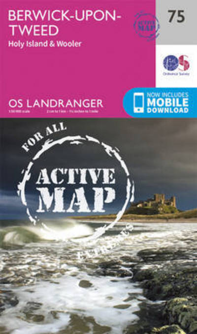 Cover for Ordnance Survey · Berwick-Upon-Tweed - OS Landranger Active Map (Map) [February 2016 edition] (2016)