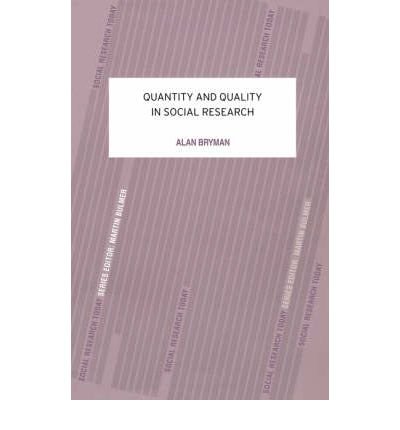 Cover for Alan Bryman · Quantity and Quality in Social Research (Taschenbuch) (1988)