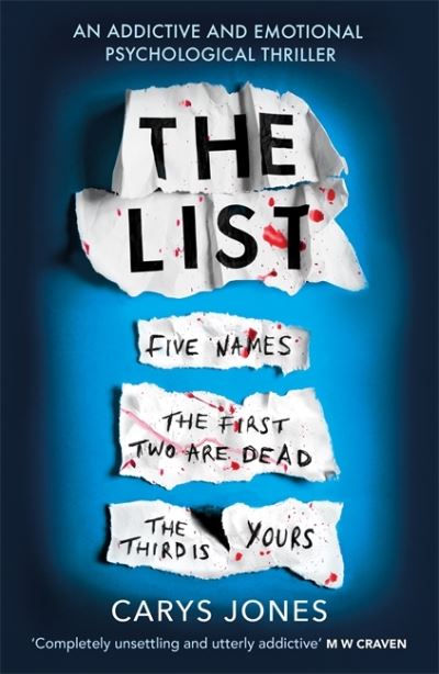 Cover for Carys Jones · The List: ‘A terrifyingly twisted and devious story' that will take your breath away (Paperback Book) (2020)