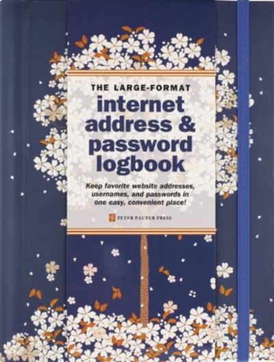 Cover for Peter Pauper Press Inc. · Falling Blossoms Internet Password Book (Hardcover Book) (2022)