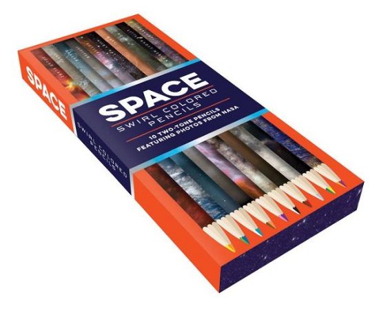 Space Swirl Colored Pencils: 10 two-tone pencils featuring photos from NASA - Chronicle Books - Merchandise - Chronicle Books - 9781452160986 - March 14, 2017