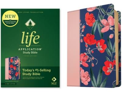 Cover for Tyndale · NLT Life Application Study Bible, Third Edition (Red Letter, LeatherLike, Pink Evening Bloom) (Bok) (2023)