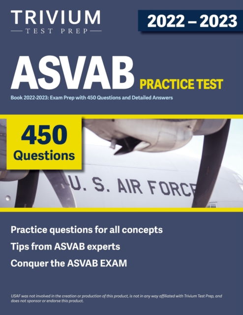 Cover for Simon · ASVAB Practice Test Book 2022-2023: Exam Prep with 450 Questions and Detailed Answers (Pocketbok) (2022)