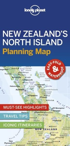 Cover for Lonely Planet · Lonely Planet New Zealand's North Island Planning Map - Map (Landkarten) (2019)