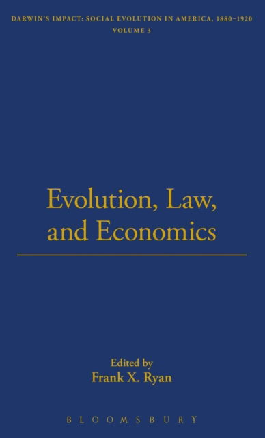 Cover for Professor William Sweet · Evolution, Law, And Economics (Hardcover Book) (2003)