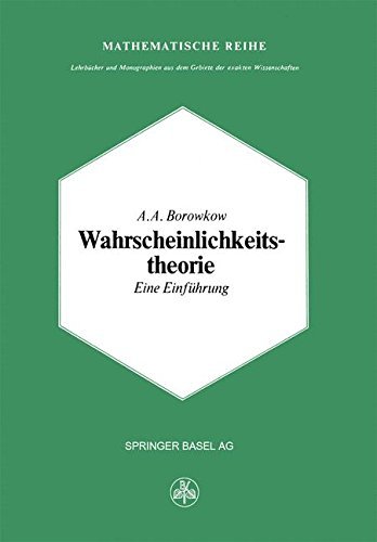 Cover for A a Borowkow · Wahrscheinlichkeitstheorie: Eine Einfuhrung (Paperback Bog) [Softcover Reprint of the Original 1st 1976 edition] (2014)