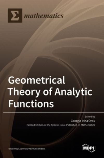 Cover for Mdpi AG · Geometrical Theory of Analytic Functions (Hardcover Book) (2022)