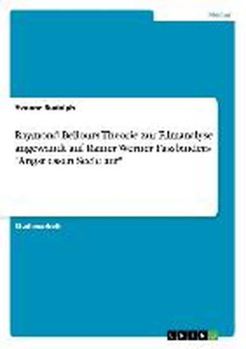 Cover for Rudolph · Raymond Bellours Theorie zur Fi (Bok) [German edition] (2008)