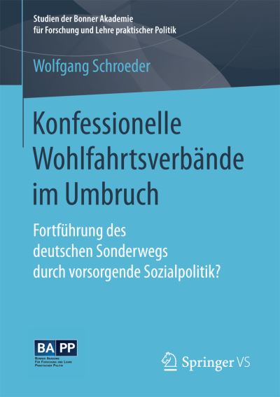 Cover for Schroeder · Konfessionelle Wohlfahrtsverb (Bok) (2016)