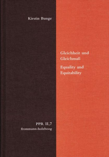 Cover for Bunge · Gleichheit und Gleichmaß (Book) (2017)