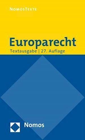 Cover for Nomos Verlagsgesellschaft · Europarecht (Bog) (2022)