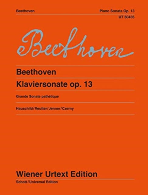 Sonata op. 13: Grande Sonate PatheTique - Beethoven Ludwig Van - Books - Wiener Urtext Edition, Musikverlag Gesmb - 9783850557986 - 