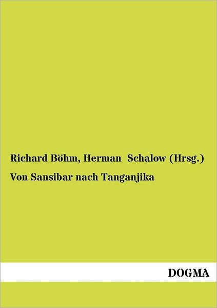 Cover for Richard Boehm · Von Sansibar nach Tanganjika (Pocketbok) [German edition] (2012)