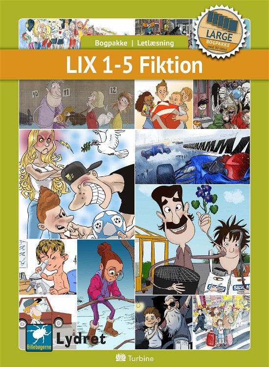 Cover for Bogpakke, letlæsning, fiktion · Bogpakke: LIX 1-5 Fiktion (LARGE 30 bøger) (Bogpakke) [1. udgave] (2019)