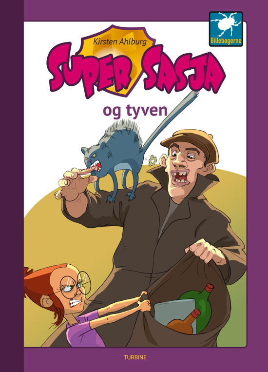 Cover for Kirsten Ahlburg · Billebøgerne: Super Sasja og tyven (Hardcover bog) [1. udgave] (2020)