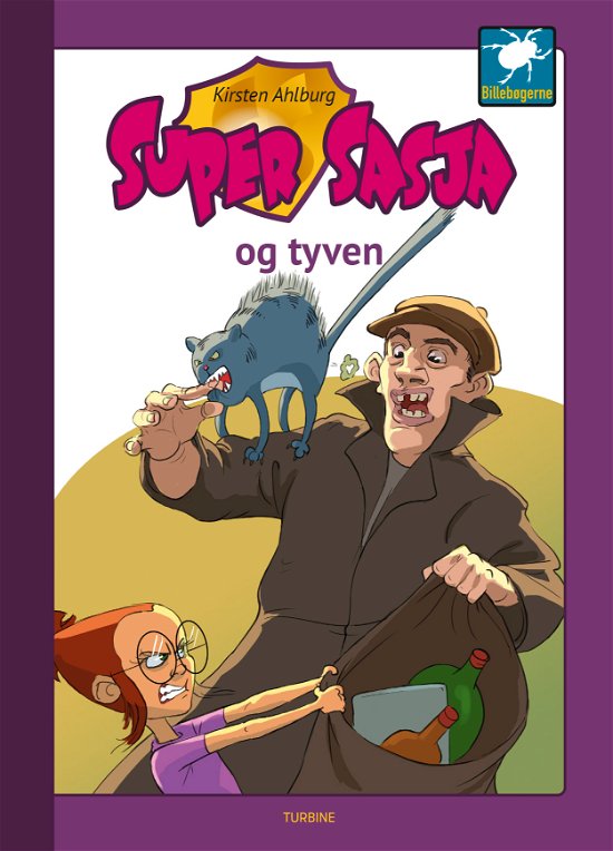 Cover for Kirsten Ahlburg · Billebøgerne: Super Sasja og tyven (Inbunden Bok) [1:a utgåva] (2020)