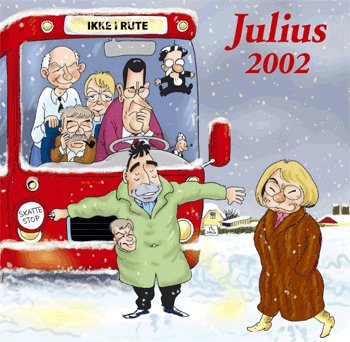 Cover for Jens Julius Hansen · Julius tegninger (Hæftet bog) [1. udgave] (2002)