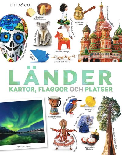 Länder, kartor, flaggor och platser - Andrea Mills - Książki - Lind & Co - 9789179034986 - 17 czerwca 2021