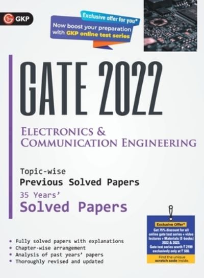 Cover for G K Publications (P) Ltd · Gate 2022 Electronics &amp; Communication Engineering - 35 Years Topic-Wise Previous Solved Papers (Pocketbok) (2021)