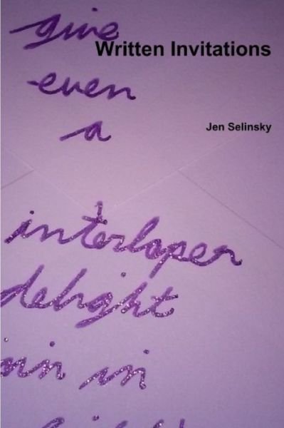 Cover for Jen Selinsky · Written Invitations (Paperback Book) (2020)