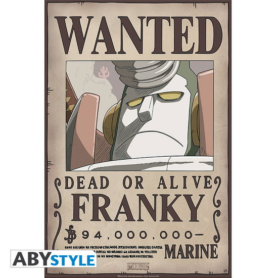 Cover for Kleines Poster · ONE PIECE - Poster Wanted Franky New (52x35) (MERCH) (2019)