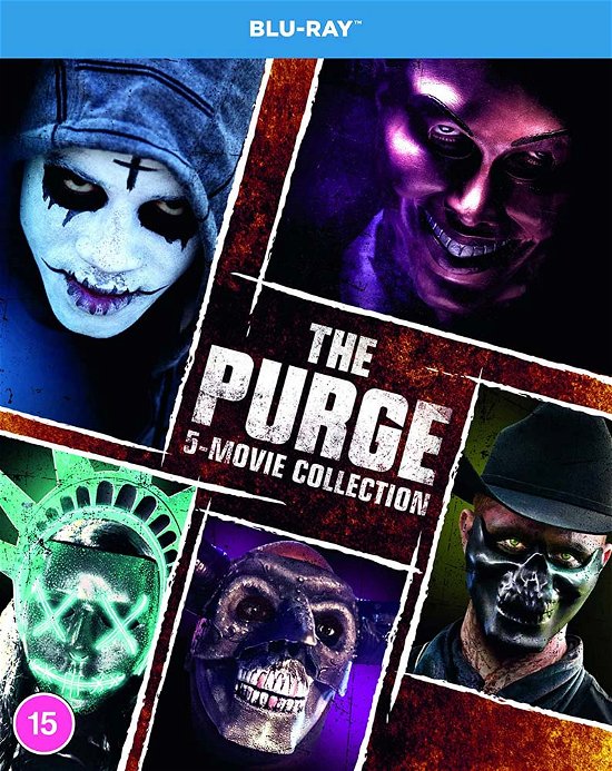 Cover for Purge the 15 BD · The Purge 1 to 5 Collection (Blu-ray) (2021)