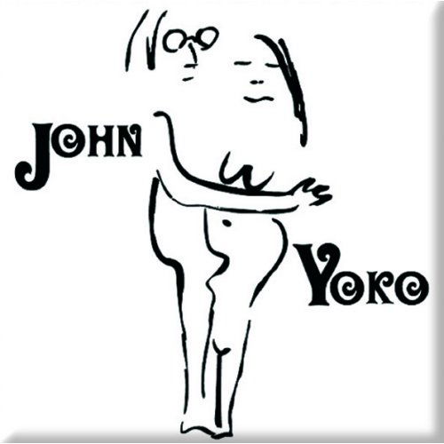 John Lennon Fridge Magnet: John & Yoko On White - John Lennon - Merchandise - Epic Rights - 5055295317987 - 17 oktober 2014